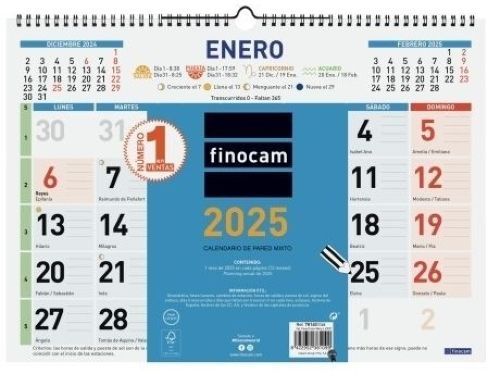 CALENDARIO SOBREMESA 2025 TALKUAL ESCRIBIR 2025