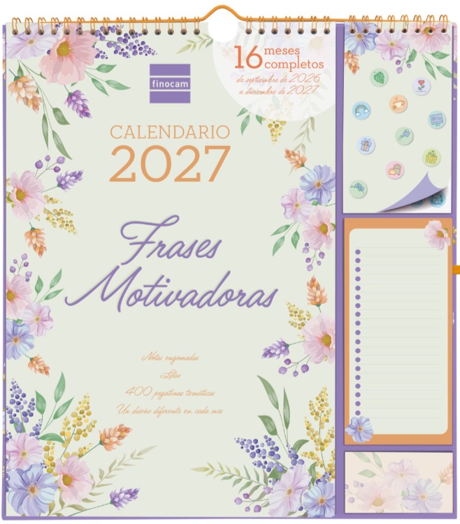  CALENDARIO PLUS 26-27 FRASES MOTIVADORAS 16M 