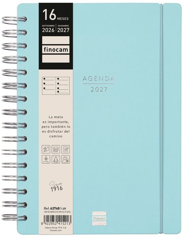  AGENDA ESCOLAR 26-27 E10 SVH 16M AZUL ESPIRAL 