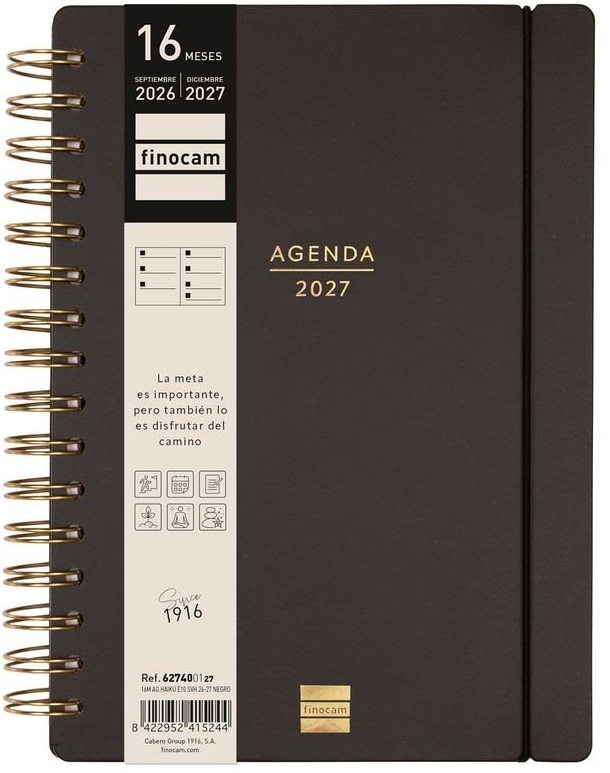  AGENDA ESCOLAR 26-27 E10 SVH 16M HAIKU ESPIRAL 