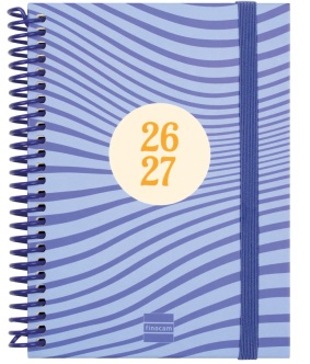  AGENDA ESCOLAR 26-27 8º SVH DIVA OLAS ESPIRAL 