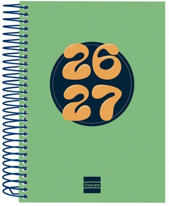  AGENDA ESCOLAR 26-27 8º DP COOL VERDE ESPIRAL 