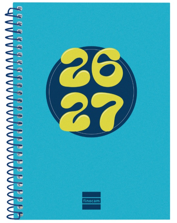  AGENDA ESCOLAR 26-27 8º DP COOL AZUL ESPIRAL 