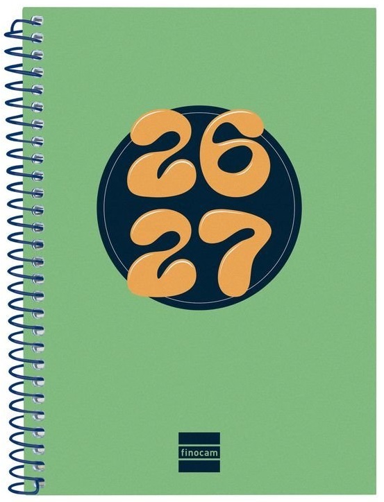  AGENDA ESCOLAR 26-27 8º SVH COOL VERDE ESPIRAL 