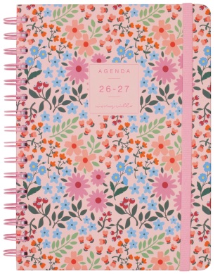  AGENDA ESCOLAR 26-27 E10 SVH MONIQUILLA ROSA ESPIRAL 