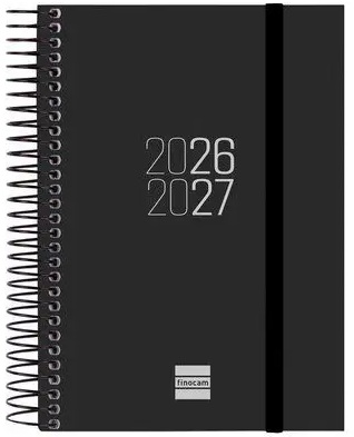  AGENDA ESCOLAR 26-27 E8 DP ESPIR NEGRO ESPIRAL 