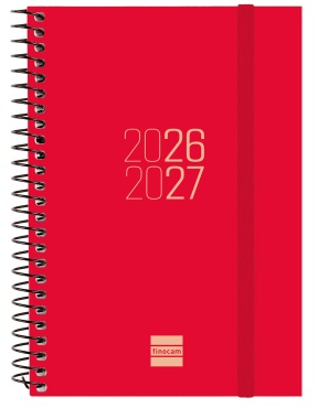  AGENDA ESCOLAR 26-27 E8 DP ESPIR ROJO ESPIRAL 