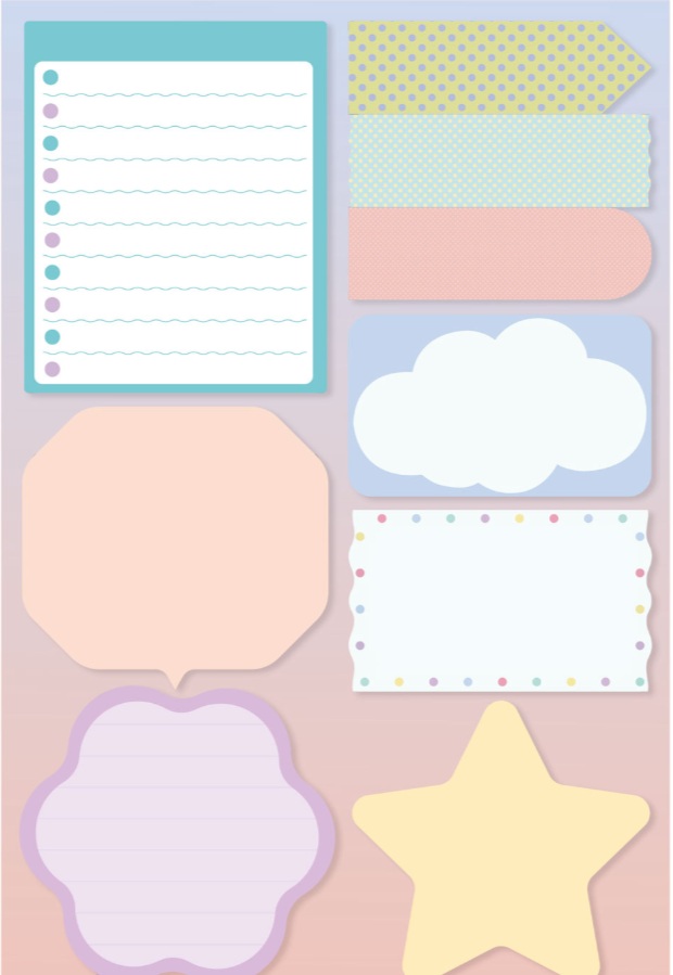  SET STICKY NOTES FUN F09 
