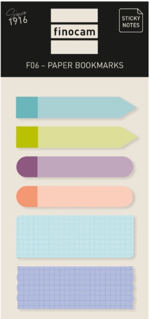  PAPER STICKY BOOKMARKS SET F06 