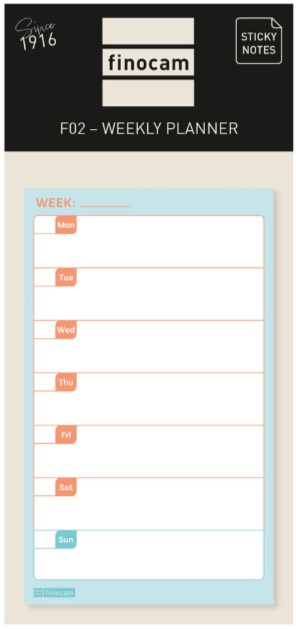  STICKY PLANNER WKLY F02 