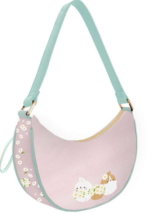 BOLSO MEDIA LUNA MULTIPOSICION MOLANG BLOSSON