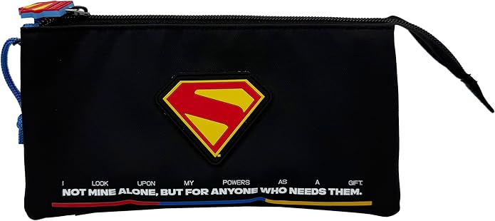  PORTATODO TRIPLE SUPERMAN BLACK 