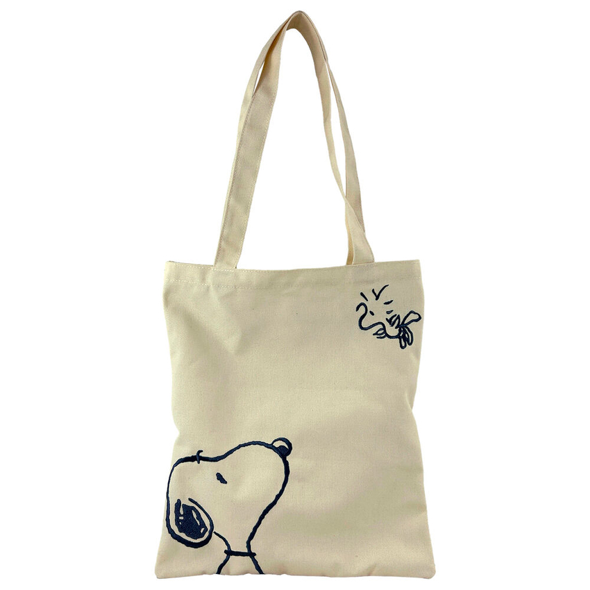  BOLSA DE TELA CON BOLSILLO SNOOPY COMIC 