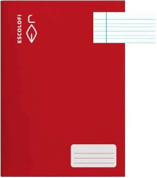 PAQ/10 LIBRETAS ROJO 4º 32H 70G. PAUTA MONTESSORI 3.5 C/M