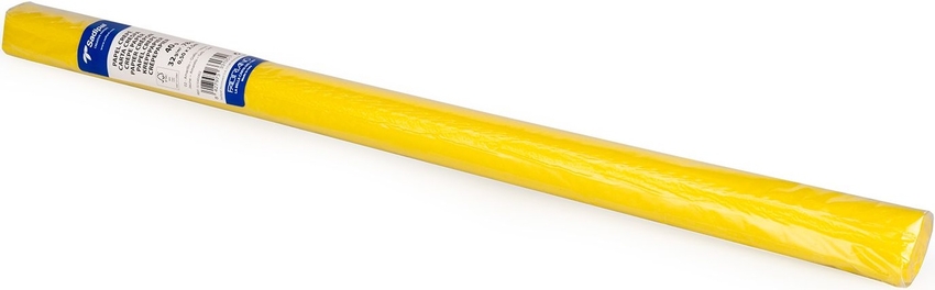  PAQ/10 ROLLO CONTINUO PAPEL CRESPON 40G 50X250CM AMARILLO 