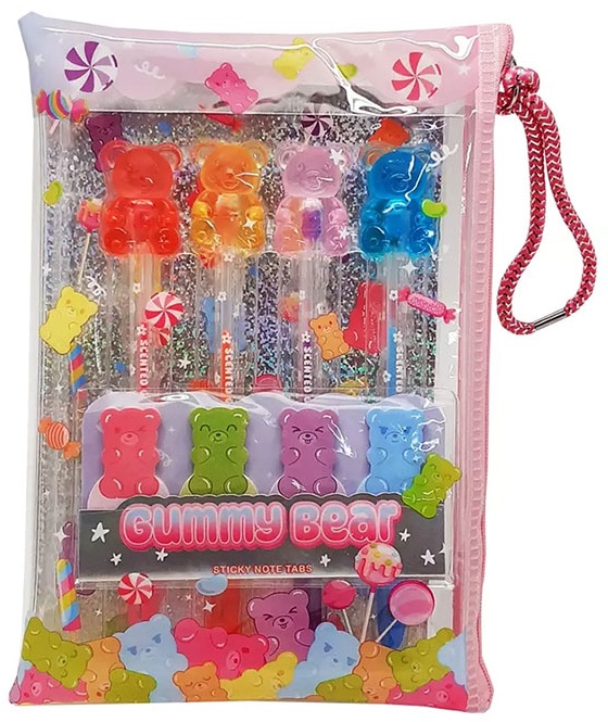  GUMMY BEAR SET BOLIGRAFOS DE GEL 