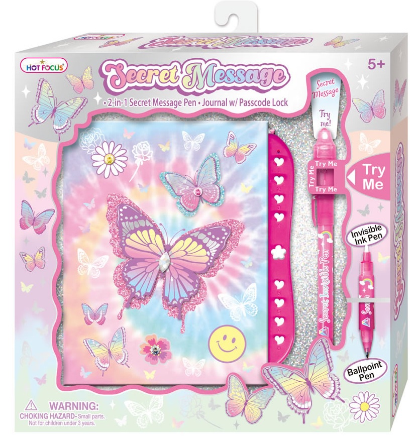  DIARIO CON MENSAJES SECRETOS BUTTERFLY 
