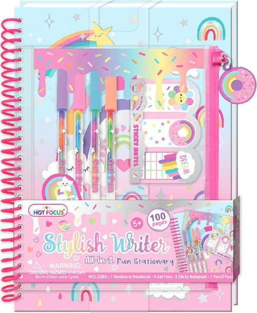  SET DE ESCRITURA MODERNA RAINBOW HOT FOCUS 