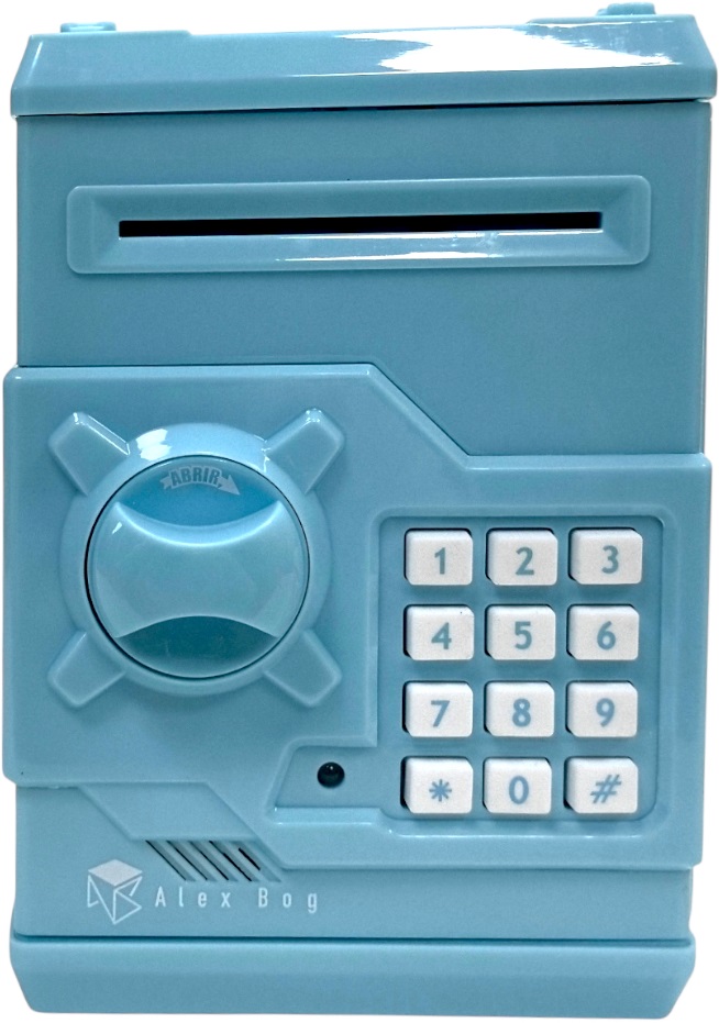  CAJA FUERTE ELECTRONICA COLOR AZUL CLARO 