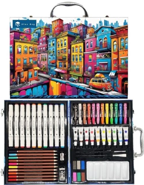 Set art studio artist houses con 53 piezas