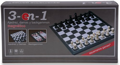 AJEDREZ DAMAS BACKGAMMON MAGNETICO