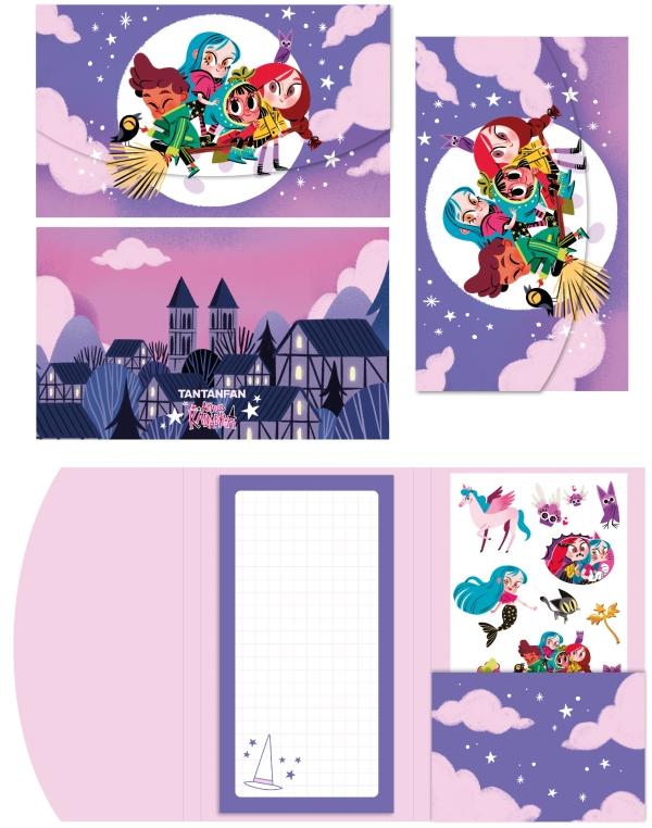Carpeta stickers y bloc de notas