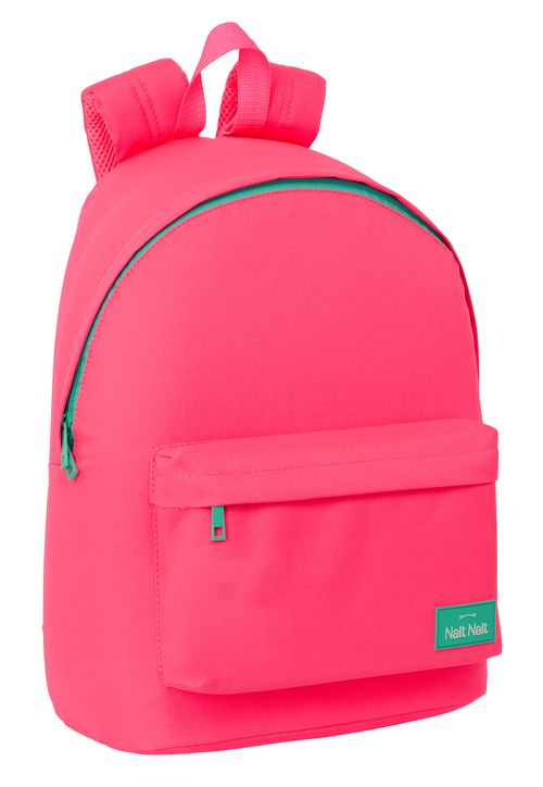 MOCHILA PARA PORTATIL 14,1 NAIT NAIT ROSA FLUOR 31x41x16CM