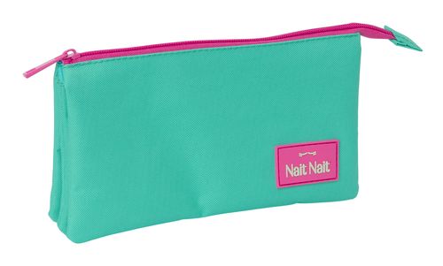 PORTATODO TRIPLE NAIT NAIT VERDE MINT 22x12x3CM