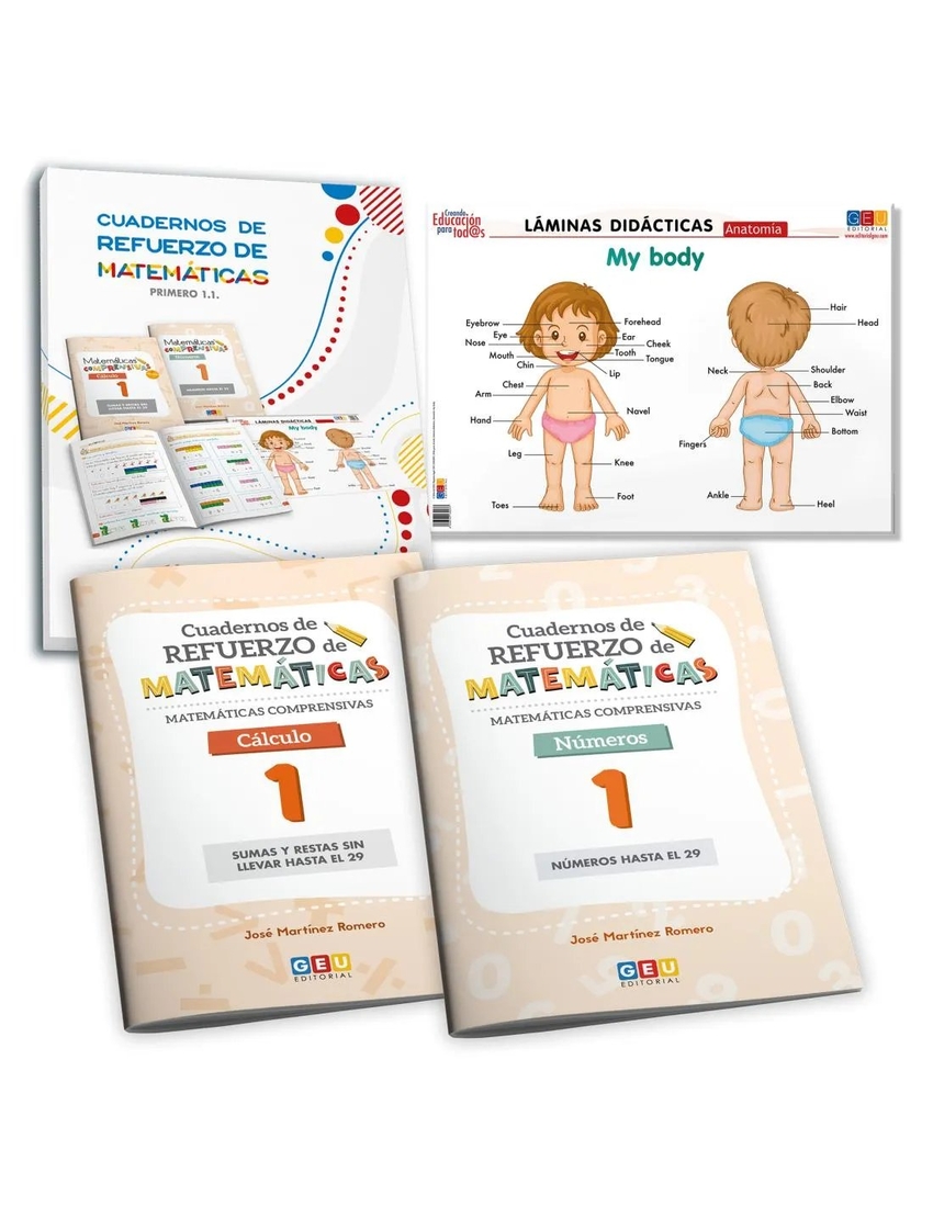  Pack matemáticas comprensivas 1 + láminas didacticas 