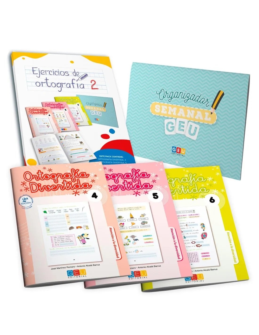 (PACK).EJERCICIOS ORTOGRAFIA 2+ORGANIZADOR SEMANAL
