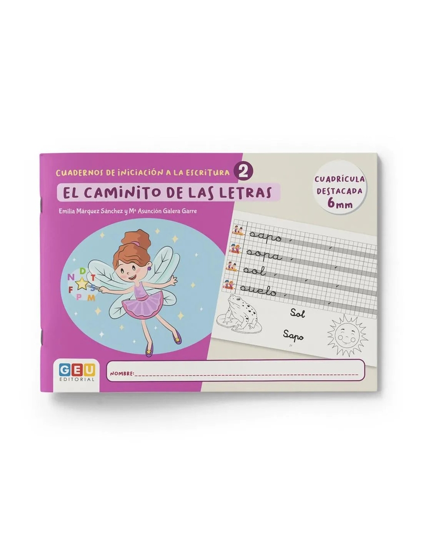 2.Caminito letras.Cuadrícula destacada 6mm