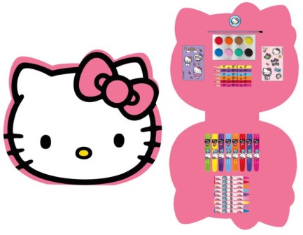  SET PAPELERIA COLOREABLE CAJA HELLO KITTY 
