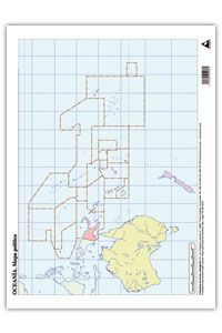 Paq/50 mapas oceania politico mudos
