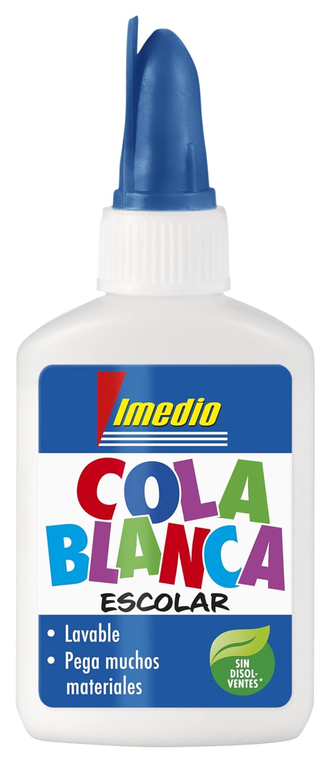 C/12 bote cola blanca escolar 125g imedio