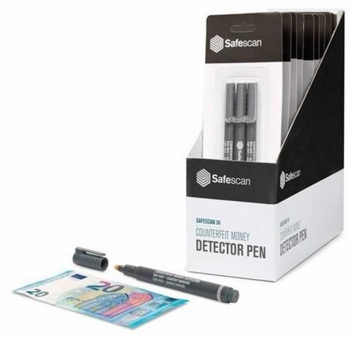 (PACK 10U.) BOLIGRAFO DETECTOR DE BILLETES FALSOS SAFESCAN