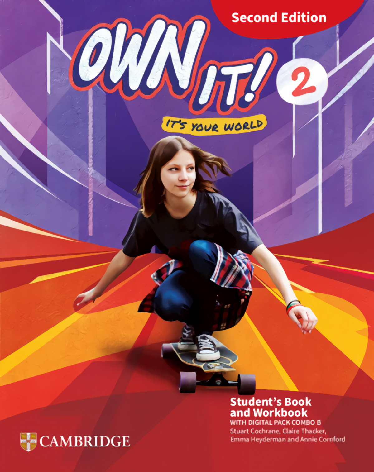  Own it! Level 2 Student's Book and Workbook with Digital Pack Combo B Second Edi 