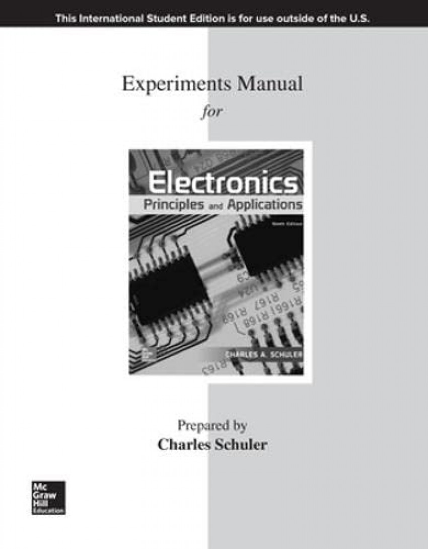 EXPERIMENTS MAN ELECTRONICS: PRIN &amp;APPLN 9E