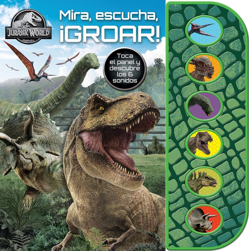  MIRA ESCUCHA ¡GROAR! JURASSIC WORLD. 