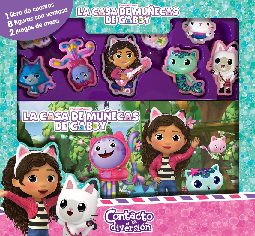  La casa de muñecas de Gabby (Libro+Juego de mesa) (Contacto a la diversión) 