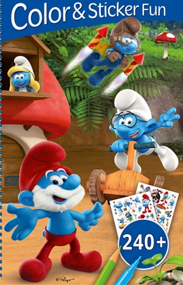Los Pitufos (3D Lenticular) ('Color &amp;Sticker Fun')