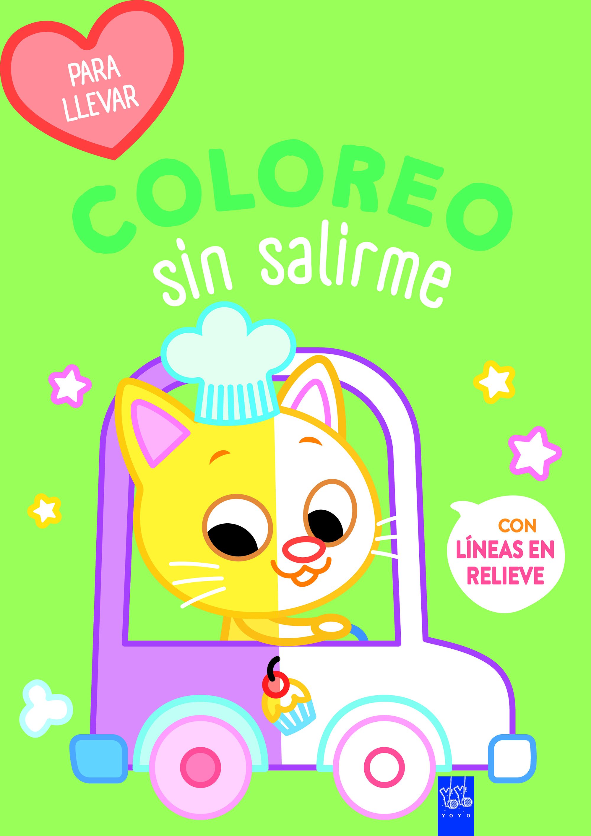 Coloreo sin salirme-Para llevar. Gato 
