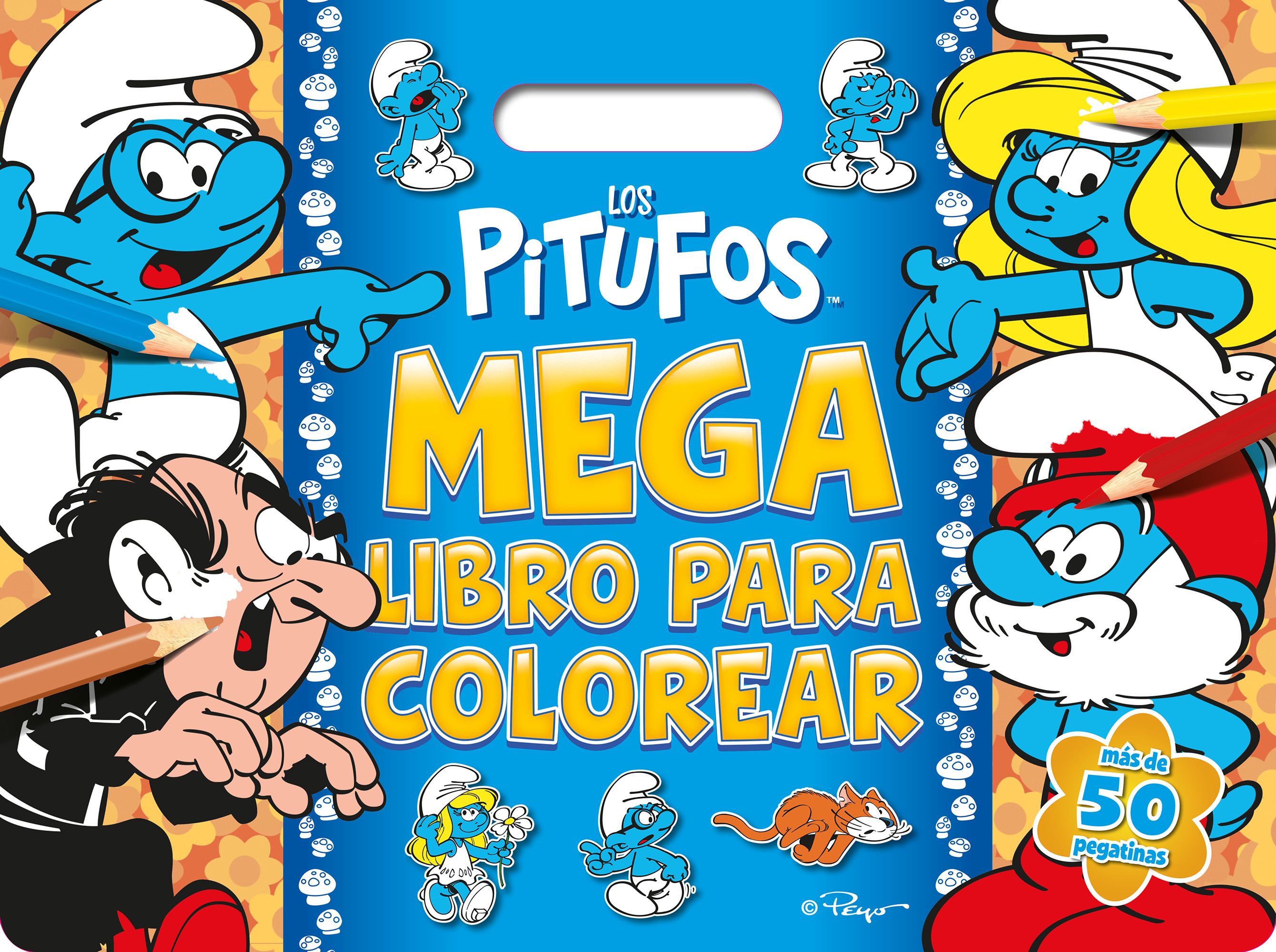  Los Pitufos. Megalibro para colorear 