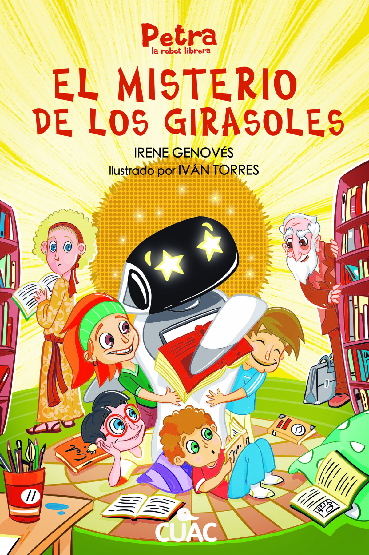  Petra la robot librera. El misterio de los girasoles 