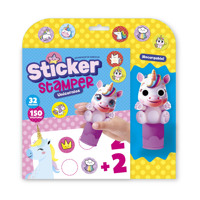 STICKER STAMPER – UNICORNIOS (FORMATO BLISTER)