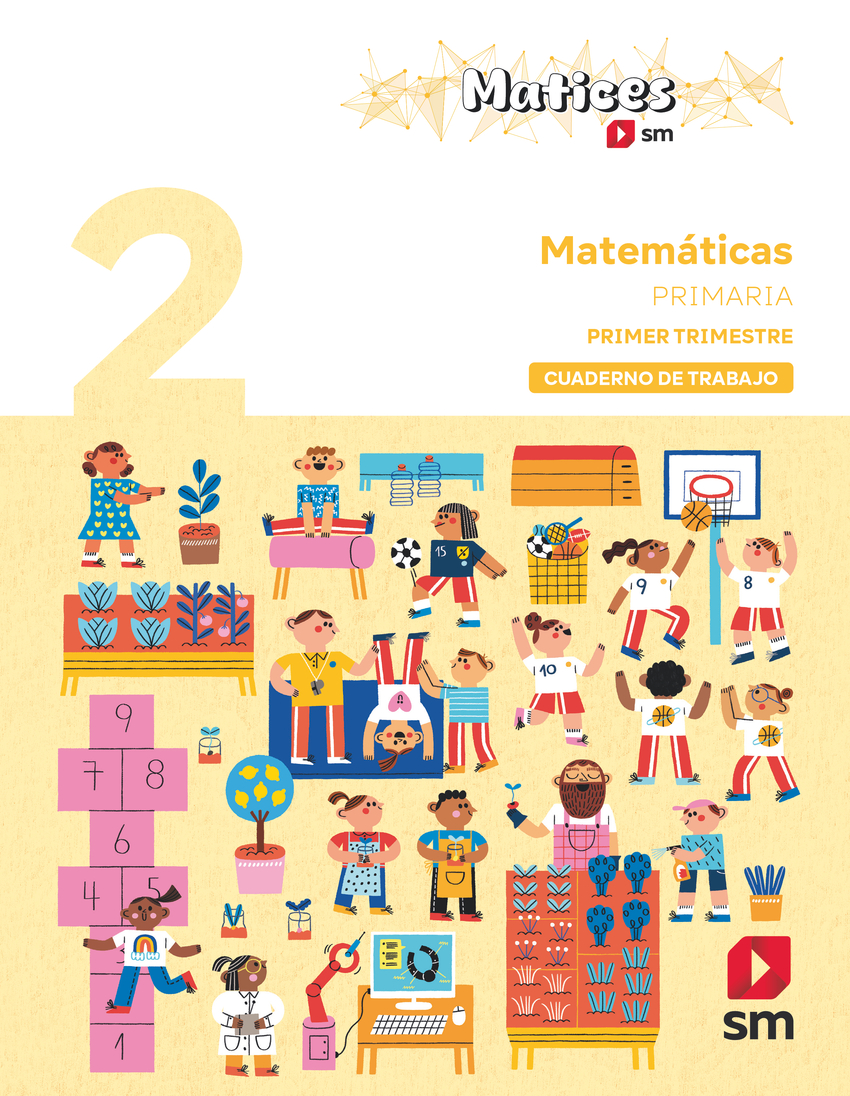 Cuaderno de Matemáticas. 2 Primaria. 1 Trimestre. Matices
