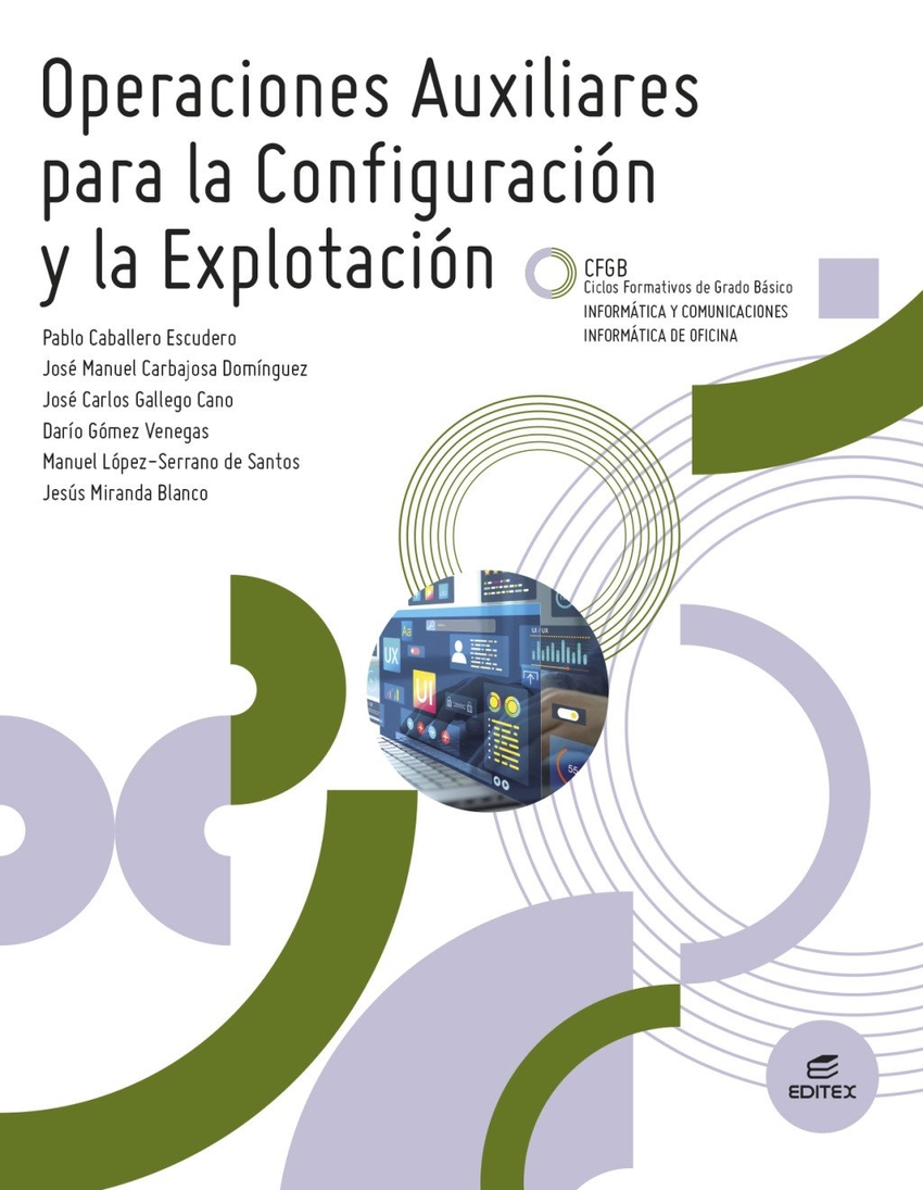  OPERACIONES AUXILIARES PARA LA CONFIGURACION Y LA EXPLOTACION 