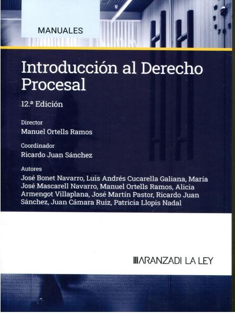 INTRODUCCION AL DERECHO PROCESAL 2024 12ªED