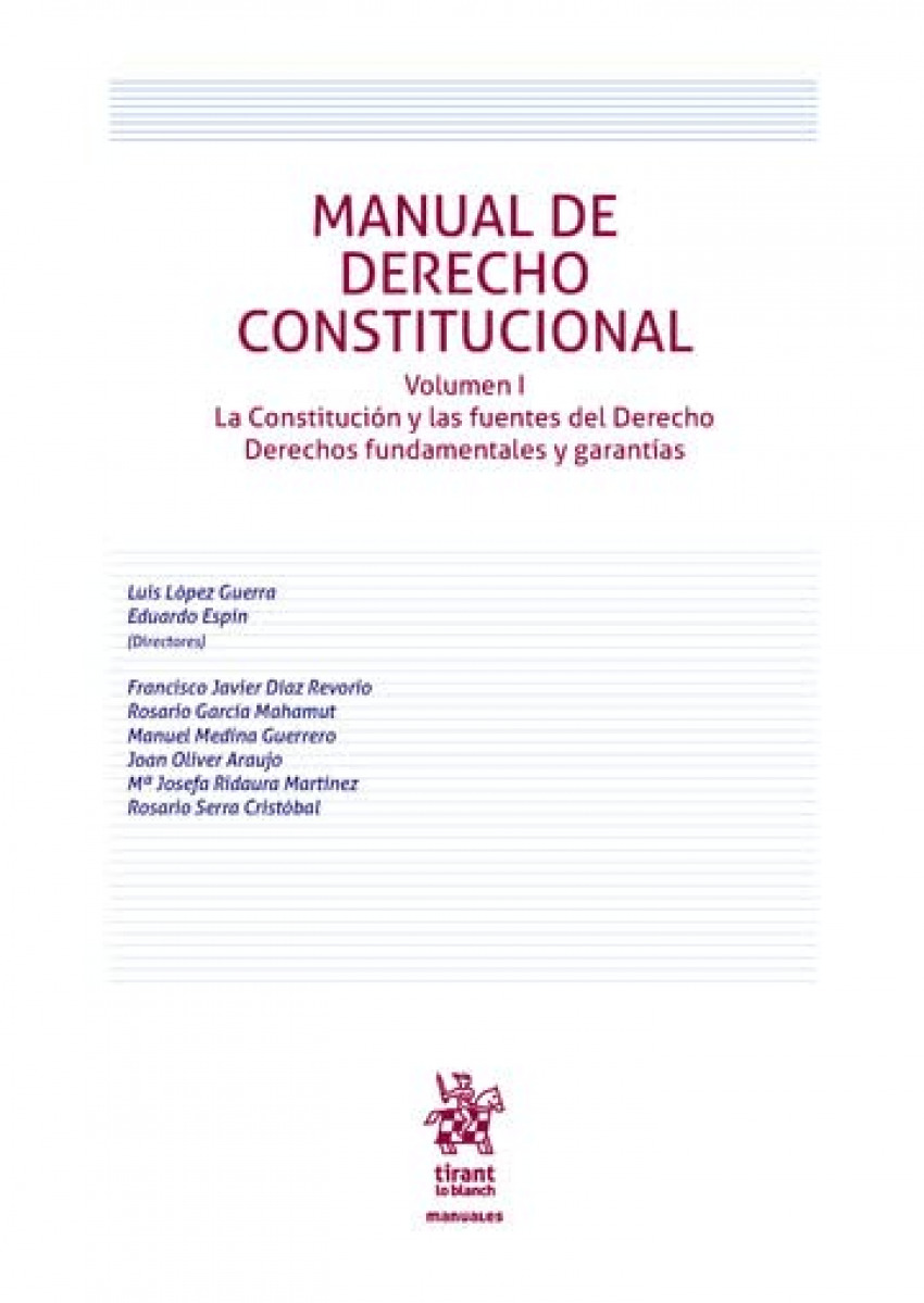  Manual de Derecho Constitucional Vol. 1 