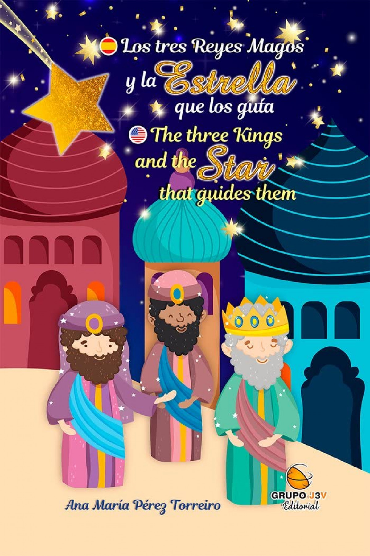 Los tres reyes magos y la estrela que los guia