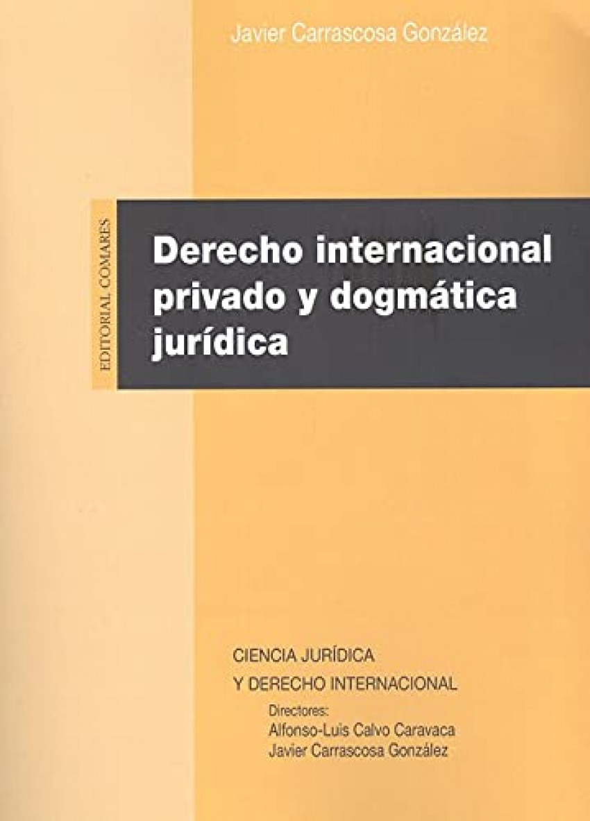 DERECHO INTERNACIONAL PRIVADO Y DOGMATICA JURIDICA